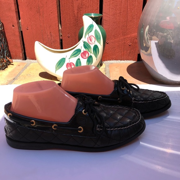 Sperry Quilted Mocassins Loafers Shoes Black Size 8 - Picture 9 of 16